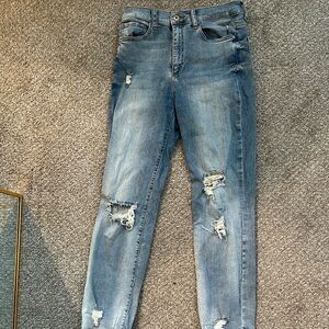 SNEAK PEEK Women's Distressed Blue Jeans